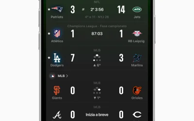 Apple Sports è ora disponibile in Italia