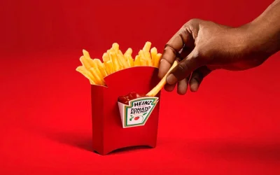 HEINZ rivoluziona le patatine: arriva la confezione con ketchup integrato