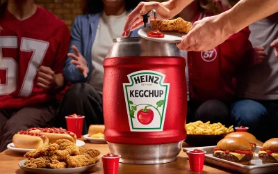 HEINZ lancia KegChup: il ketchup alla spina per il Big Game