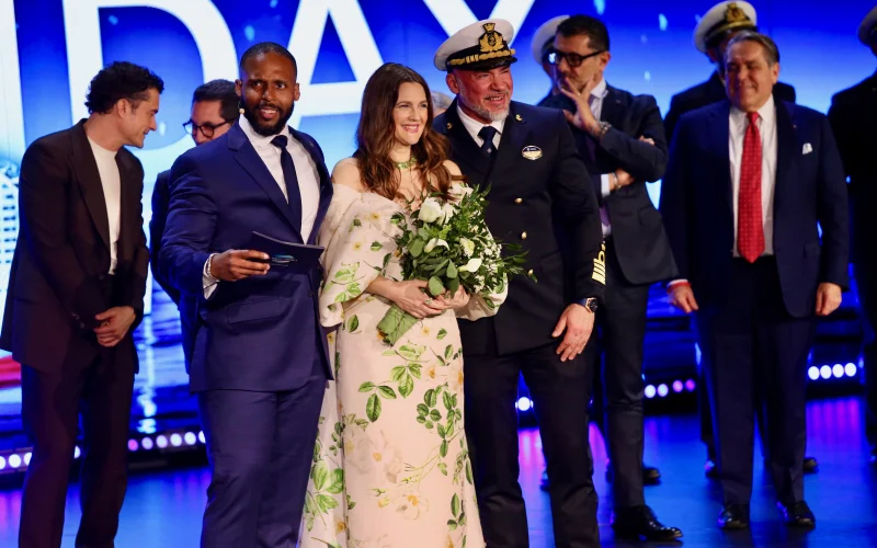 Drew Barrymore e Orlando Bloom battezzano MSC World America a Miami