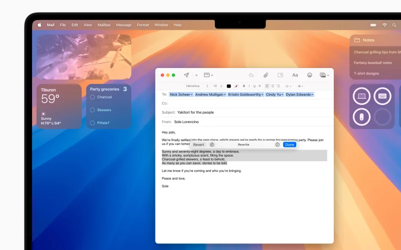 Apple Intelligence ora offre Image Playground, Genmoji, miglioramenti agli Strumenti di scrittura, supporto integrato per ChatGPT e intelligenza visiva