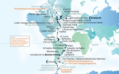 Seabourn annuncia la prima crociera “Pole to Pole: Grand Expedition”
